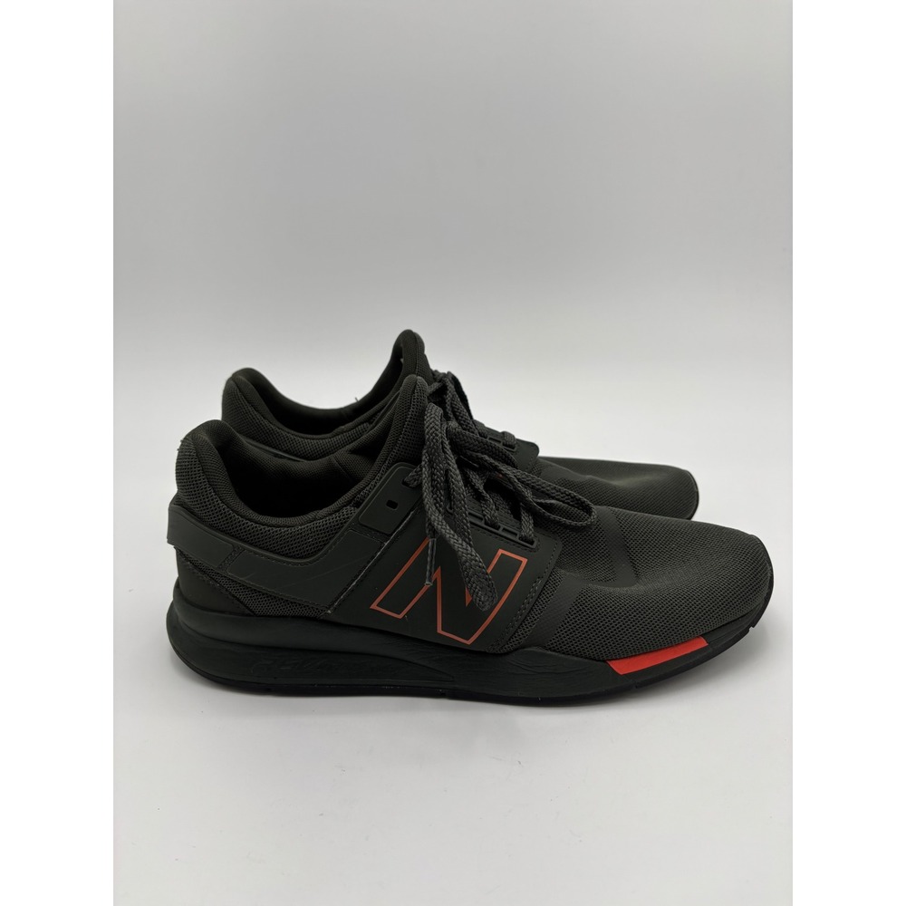 New Balance 247 Mens 11.5 Dark Green Orange Mesh Lifestyle Sneakers MS247TOB - Picture 5 of 8